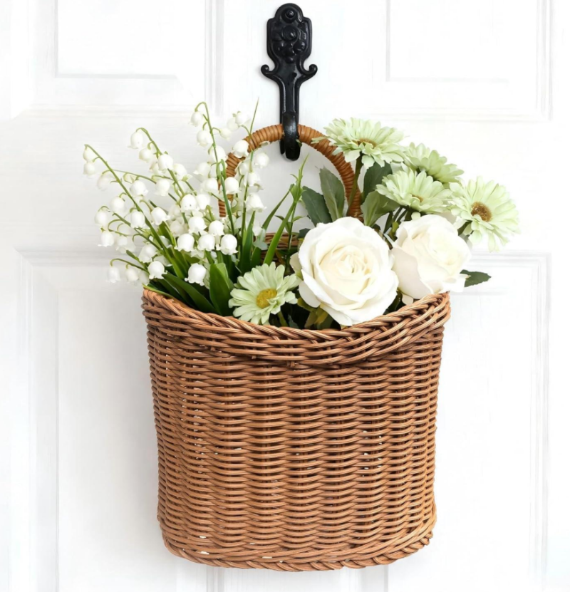 Handmade Rattan Wicker Wall Basket